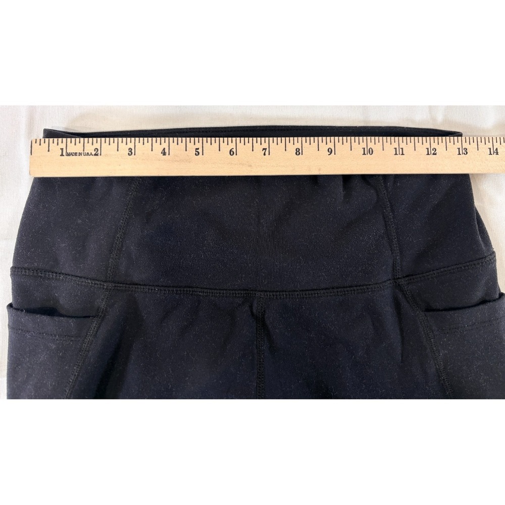 Danskin Womens Medium M Black Stretch Athleisure Yoga Pants w/ Rhinestone Accent - Picture 7 of 9